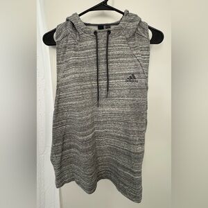 NWT Adidas Heathered Gray Sleeveless Top